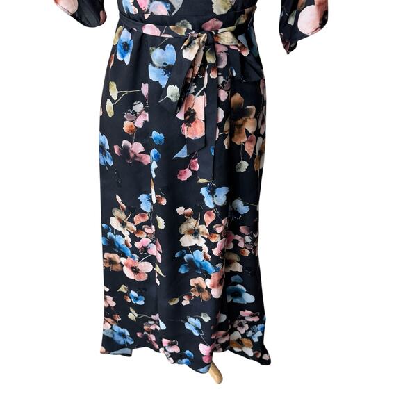 HUTCH Anthropologie Monaco Wrapped Floral Maxi Dress Size Small - Picture 5 of 12